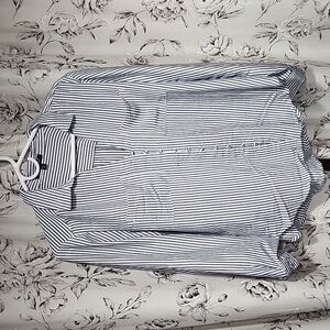 Blue and White Stripped Button Down